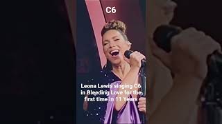 Video thumbnail of "Leona Lewis singing C6 in Bleeding Love. First time in 11 years #leonalewis #bleedinglove #ytshorts"