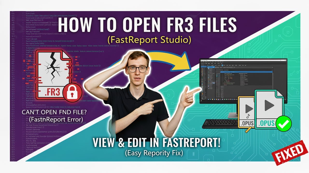 How to Open FR3 Files (FastReport Studio) - YouTube