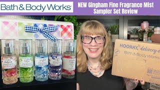 Bath & Body Works Haul  NEW Gingham Fine Fragrance Mist Sampler Set Review