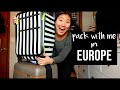 pack with me for study abroad in europe!!