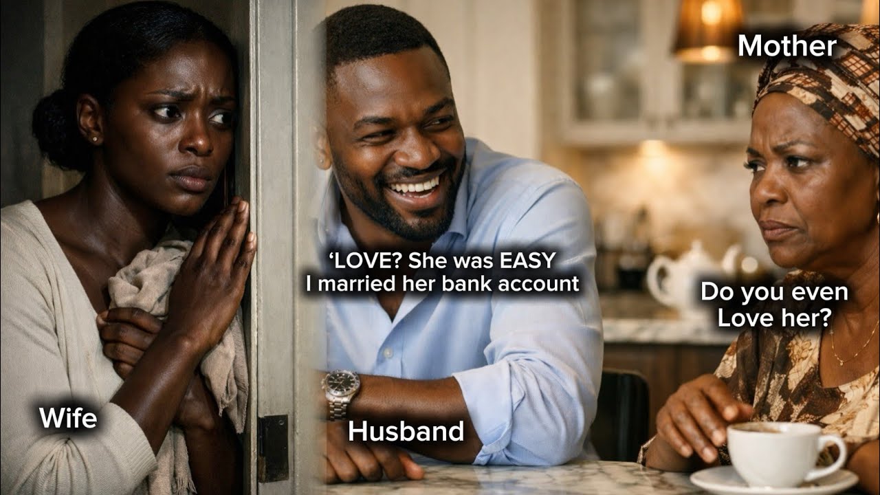 WIFE OVERHEARD HER HUSBAND TELLING HIS MOTHER THAT HE MARRIED HER FOR HER MONEY AND WAT SHE DID NEXT