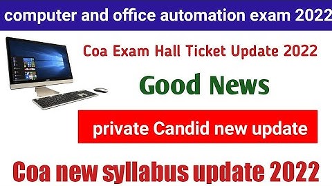 computer on office automation private candidate apply full explain