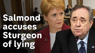 Salmond accuses Sturgeon of lying at Holyrood committee