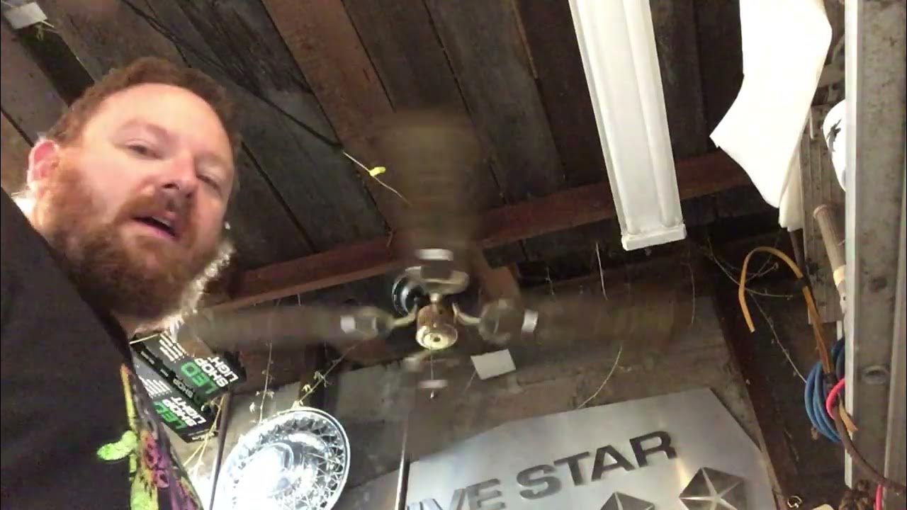 Testing unknown vintage ceiling fan (trash find) YouTube
