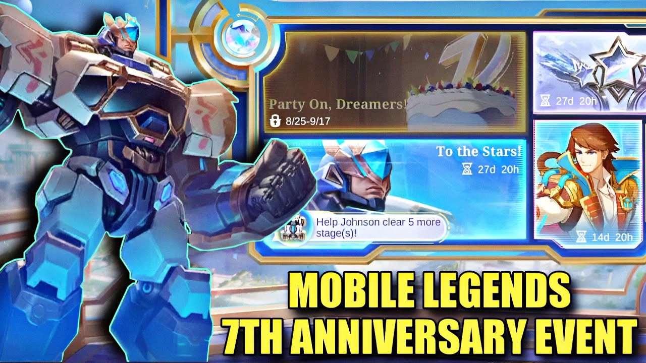 FREE JOHNSON SPECIAL SKIN | MOBILE LEGENDS 7TH ANNIVERSARY EVENT