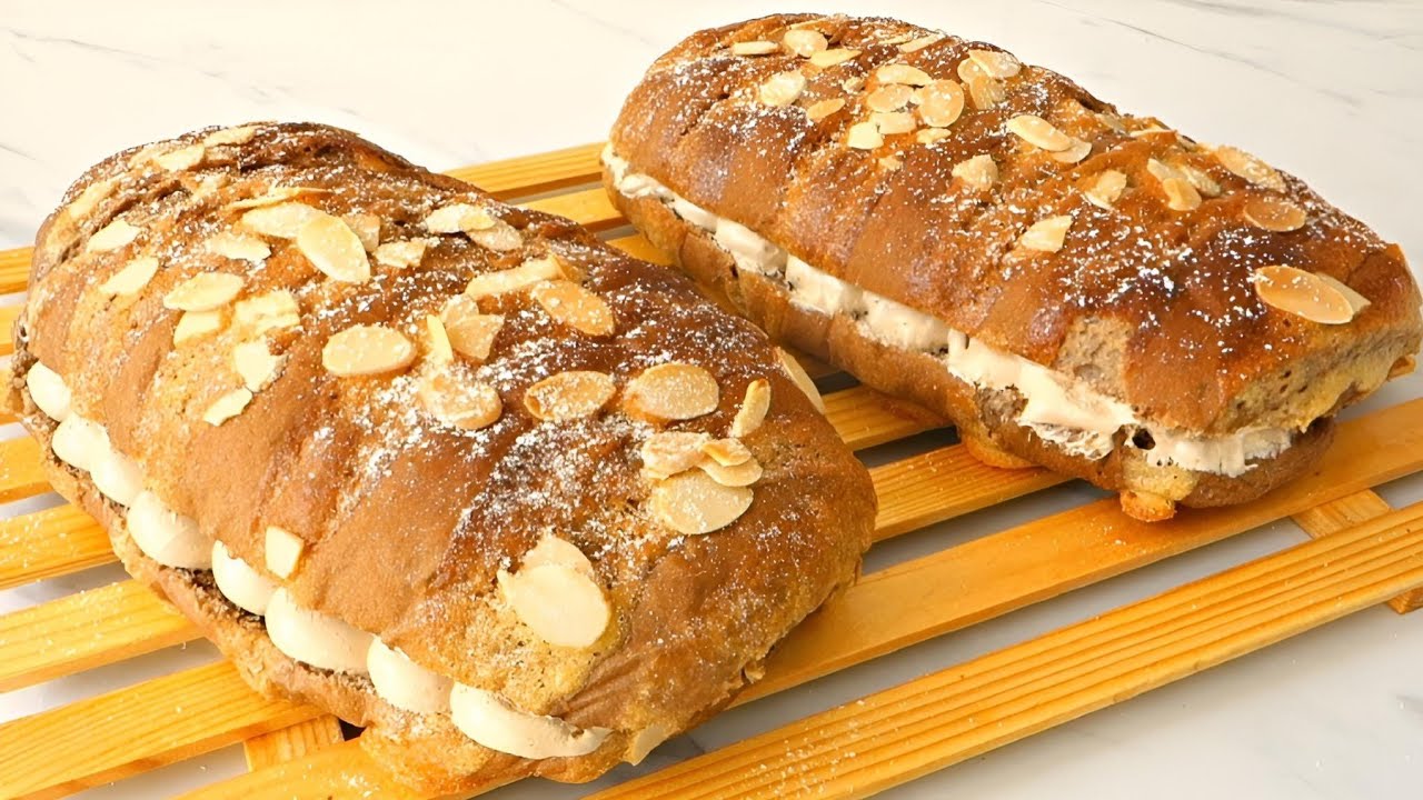 Coffee Bread / Cream Bread / Cup Measure / Coffee Cream Bun Recipe