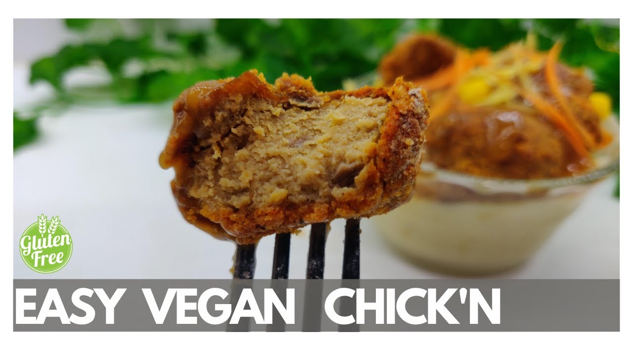 Easy Vegan Chicken ( Gluten and Soy Free) #shorts 