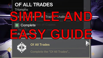 Destiny 2: Deep Stone Crypt - Of All Trades Challenge Guide (SIMPLE AND EASY)