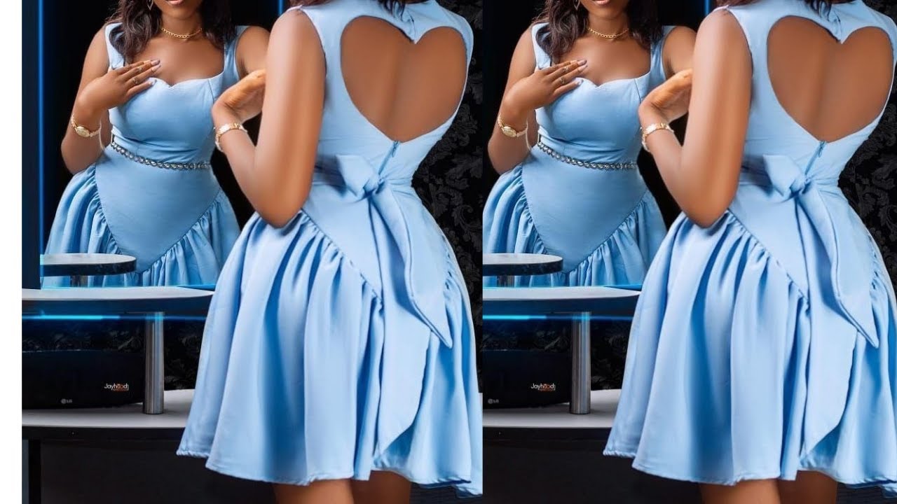 heart cut out dress pattern How to and Sew this Trending with Heart/Love Shape. #pattern illustration Romilly Strappy Maxi Dress PD22 Heart corset Color:Blue Heaven Heather