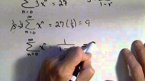 Finding the common ratio of an Infinite Geometric Series Given the Sum