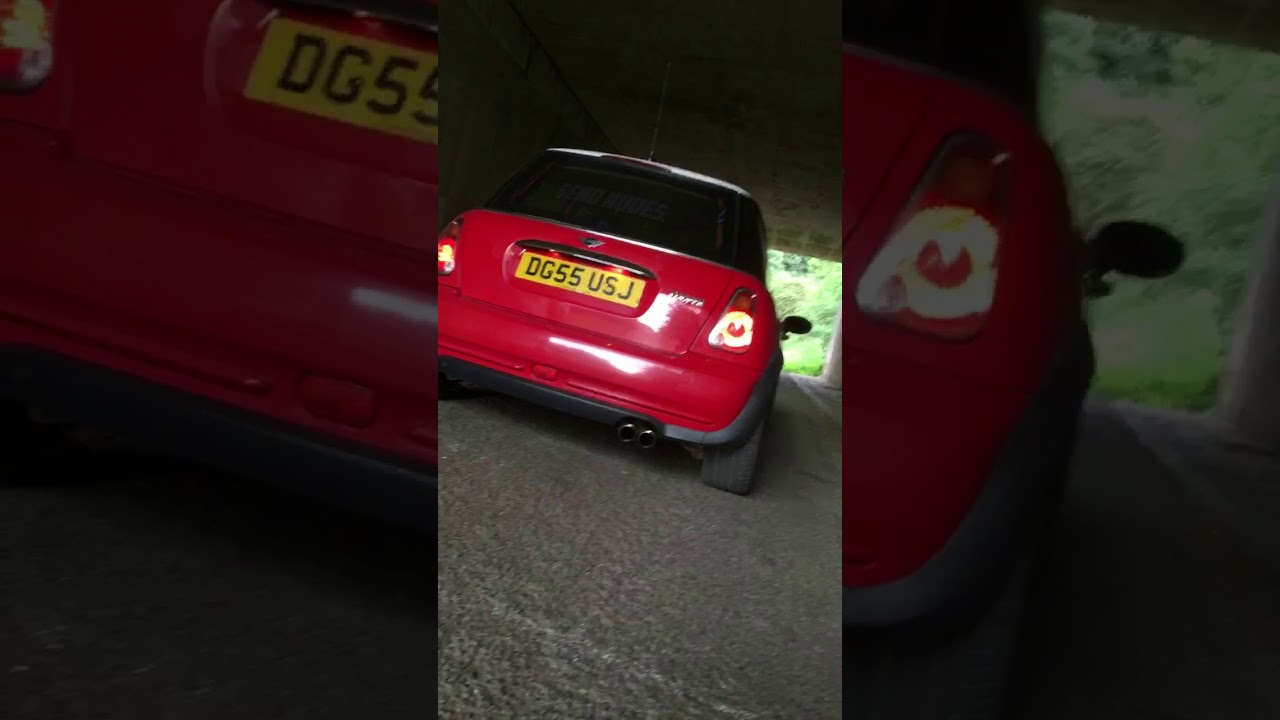 Mini Cooper r50 with over run (non decat) - YouTube