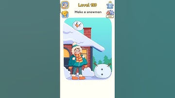 Dop 5 Level 159 | Make a snowman | (Dop 5 delete one part)