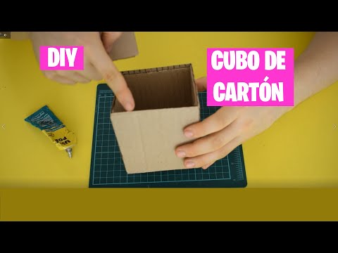 Video: Cómo Hacer Un Cubo De Cartón