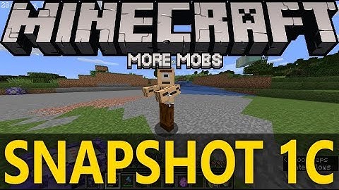 "More Mobs" (snapshot 1C) - Minecraft 1.13 data pack