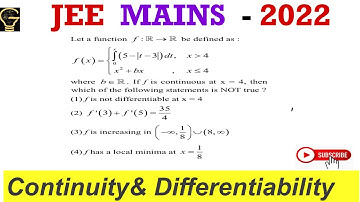 Let a function f:R-R be defined f(x)=integration 0to x (5-|t-3|)dt,x 4, x^2 +bx x 4 where b€ R if f 