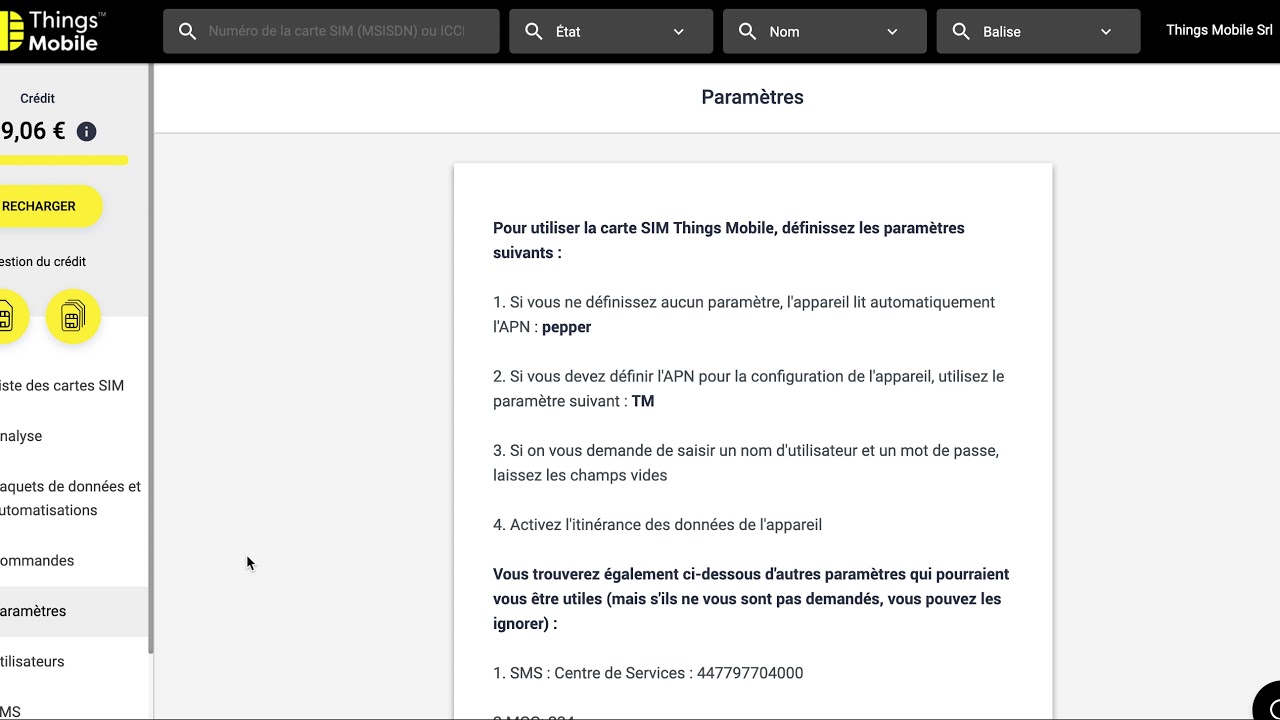 Things Mobile Comment Configurer L Apn Pour Une Carte Sim Iot Et M2m Youtube Things Mobile Comment Configurer L Apn Pour Une Carte Sim Iot Et M2m Youtube