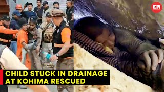 Nagaland Child Trapped In Drainage Rescued In Kohima