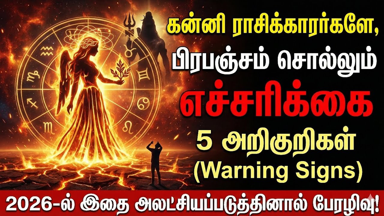 கன்னி ராசியினரே கவனம்! பிரபஞ்சம் சொல்லும் 5 எச்சரிக்கை அறிகுறிகள் | 2026 Virgo Rasi Warning