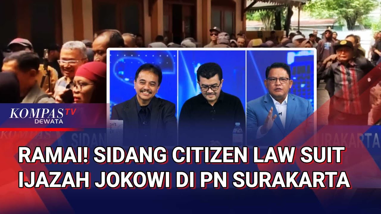 Ramai Pengunjung, Sidang Citizen Law Suit Ijazah Jokowi Masuk Agenda Pembuktian di PN Surakarta