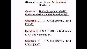 Exponential distribution - solved examples - part 1