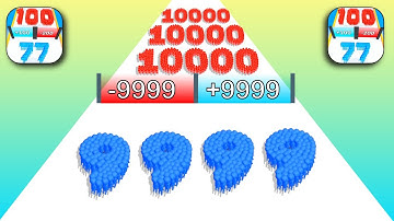 Play 10000 Levels Tiktok Mobile Game Crowd Number Run Gameplay iOS,Android Walkthrough Freeplay.....