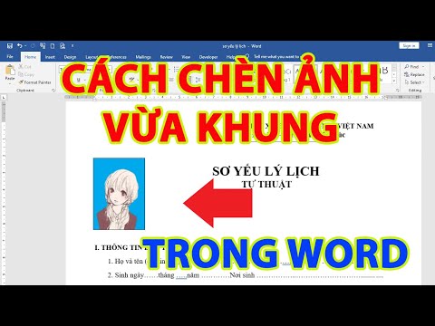 #1 Cách chèn ảnh vào khung trong word, chèn ảnh 3×4 và 4×6 vào khung trong word Mới Nhất