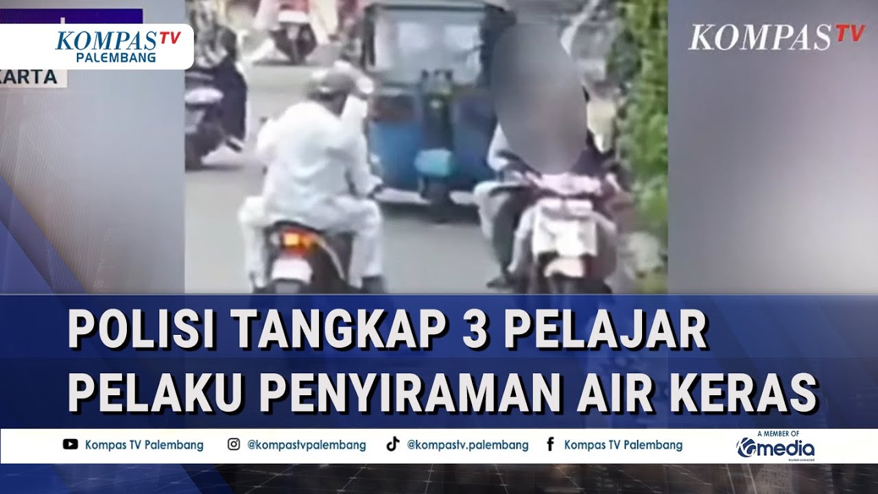 Pilih Korban Secara Acak! 3 Pelajar Siram Air Keras ke Pengendara Lain, Ditangkap Polisi