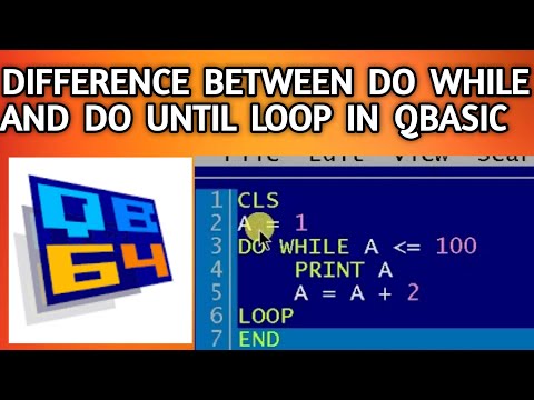 Difference between Do while and Do Until Loop in Qbasic