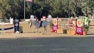 Luna Ace & Amy Hunter in the 1.20m at Sweet Dixie, 1 rail