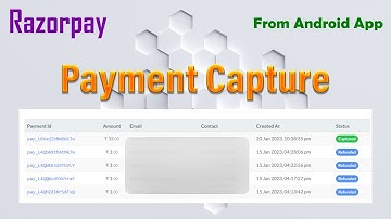 How to Capture Payment in Razorpay account | Android app Payment API payment capture