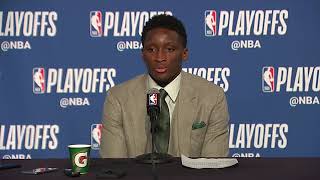 Victor Oladipo Postgame Press Conference Cavs Vs Pacers Game 7 April 29, 2018