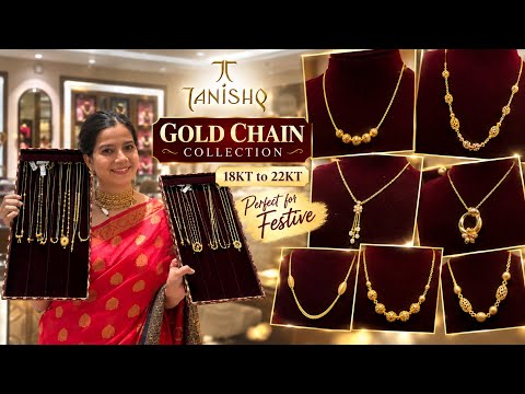 Tanishq Gold Chain Collection | 18KT-22KT | Latest Designs | Perfect Gold Jewellery for Festive