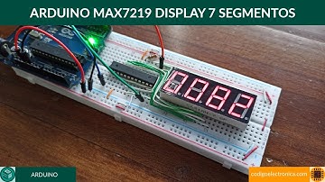 Arduino max7219 display 7 segmentos
