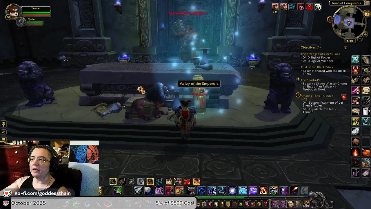 Day 385 (WoW Classic: MoP) - Zone 4 (Kun-Lai Summit) - Valley of Emperors (lore scroll)