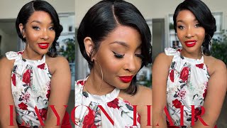 GROWN & SEXY PIXIE CUT WIG| VERY NATURAL PIXIE BOB WIG INSTALLATION FT. EAYON HAIR