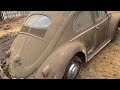 Forgotten 1955 vw beetle  wash  scrub a dub dub