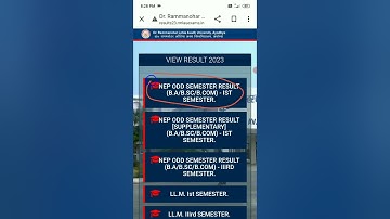 rmlau result 2023 | rmlau ba bsc bcom 1st year result 2023 | rmlau ba bsc 1st semester result 2023