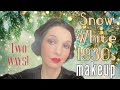Disney Snow White 1930s Makeup - Cosplay and Everyday Vintage Fairytale Makeup Look for Hooded Eyes