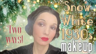 Disney Snow White 1930s Makeup - Cosplay and Everyday Vintage Fairytale Makeup Look for Hooded Eyes