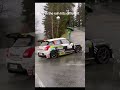 Suzuki Swift S1600 sliding in the rain 🌧️ #rally#shorts