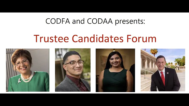 CODFA and CODAA presents: Trustee Candidates Forum