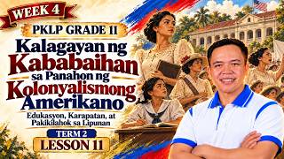 PKLP Term 2 Lesson 11: Kalagayan ng Kababaihan sa Panahon ng Kolonyalismong Amerikano (Week 4) 2/3