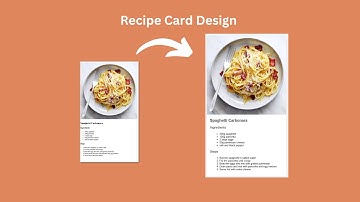 how to create recipe card using html css