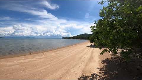 #koh samui#Beach#4Kbeach#ThailandRelaxing Empty beach walk tropical island Koh Samui Thailand