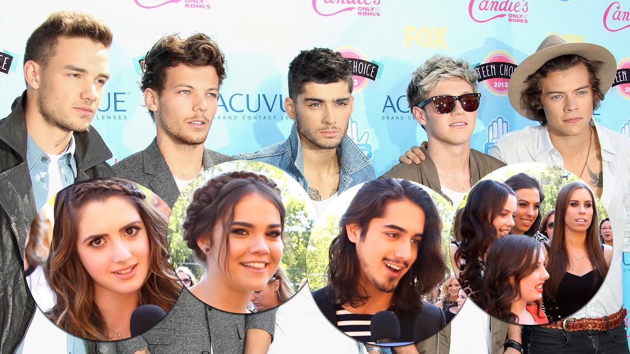 Celebs Gush Over One Direction at 2013 Teen Choice Awards - Laura Marano, Cimorelli, Shay Mitchell