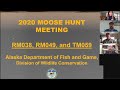 Virtual Presentation: Moose Information Meeting 2020, Region 1