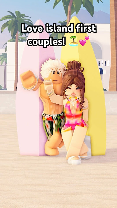 LOVE ISLAND FIRST COUPLES! 🌴💕 #berryave #berryavenue #berryavenueoutfits #bloxburg
