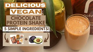 Delicious Vegan Chocolate Protein Shake #shorts #shortsvideos