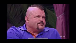 Eric Andre showing MMA fighter Chuck Liddell Street Fighter moves