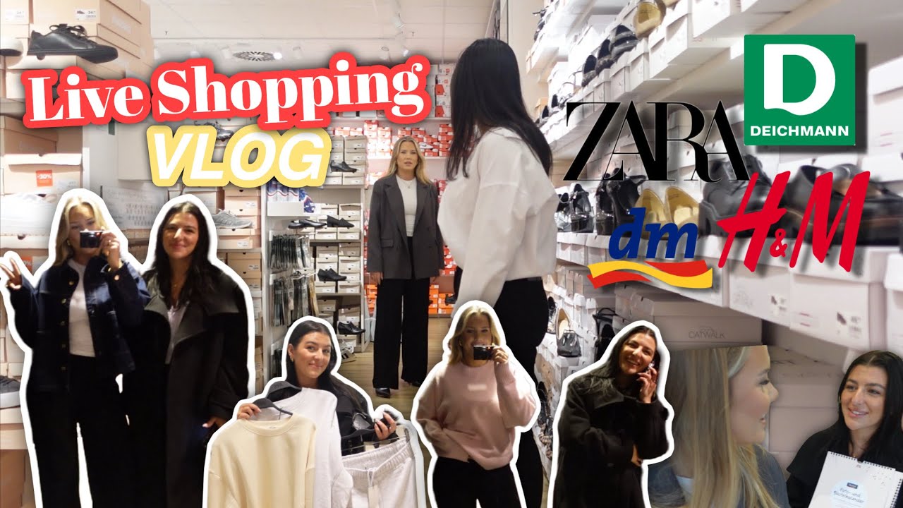 SHOPPING VLOG mit Hannah 🛍️ Schuhe, Klamotten, Drogerie… + Haul 